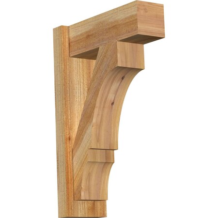 Ekena Millwork Balboa Block Rough Sawn Outlooker, Western Red Cedar, 6"W x 16"D x 24"H OUT06X16X24BOA05RWR